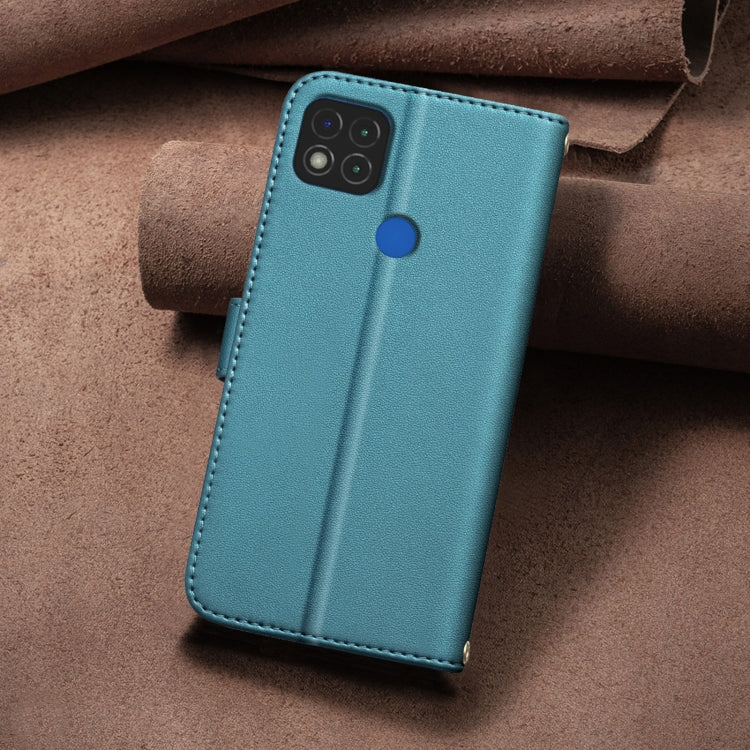 For Xiaomi Poco C31 / Redmi 9C / 10A Square Texture Leather Phone Case