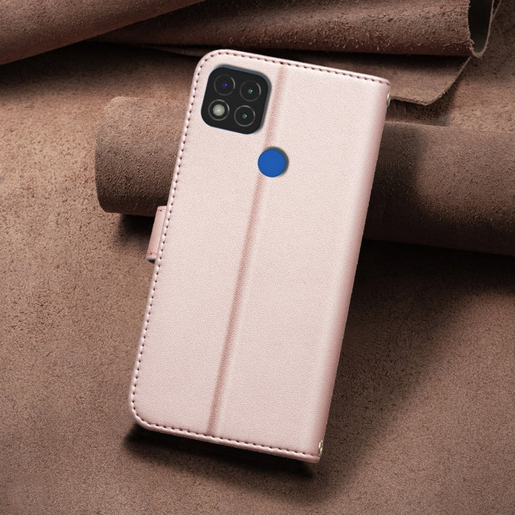 For Xiaomi Poco C31 / Redmi 9C / 10A Square Texture Leather Phone Case