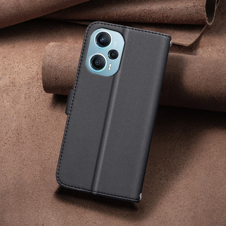 For Xiaomi Poco F5 5G Square Texture Leather Phone Case