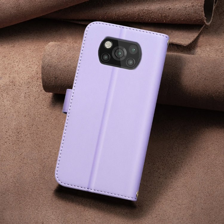 For Xiaomi Poco X3 / X3 NFC Square Texture Leather Phone Case