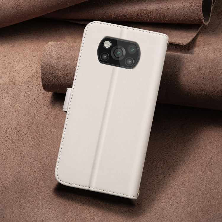 For Xiaomi Poco X3 / X3 NFC Square Texture Leather Phone Case