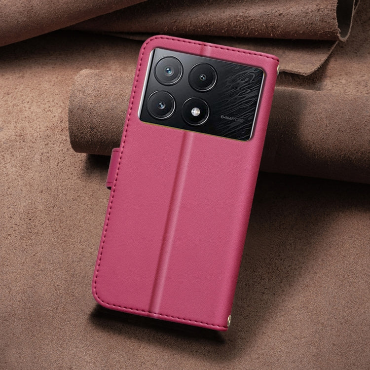 For Xiaomi Poco X6 Pro / Redmi K70E Square Texture Leather Phone Case