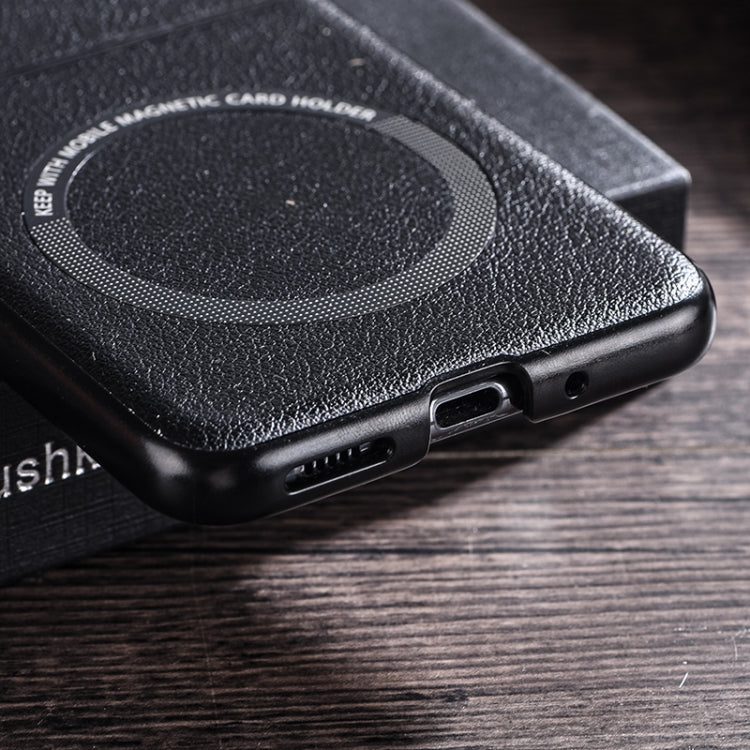 For Motorola Razr 50 Folding PU MagSafe Magnetic Phone Case