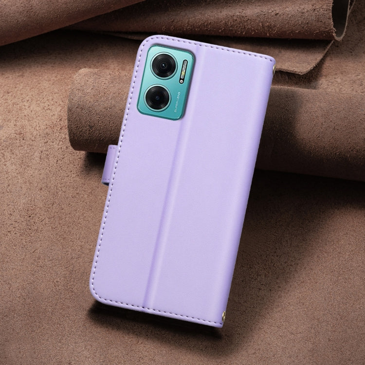 For Redmi 10 5G / Note 11E Square Texture Leather Phone Case