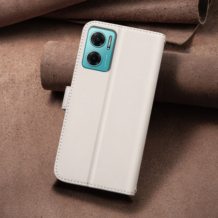 For Redmi 10 5G / Note 11E Square Texture Leather Phone Case