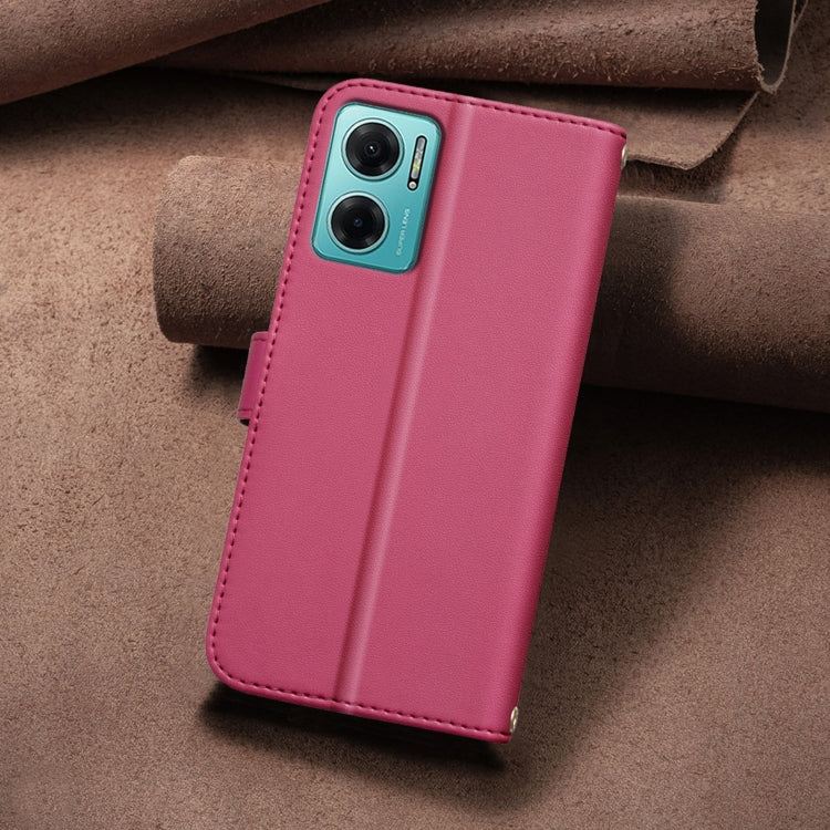 For Redmi 10 5G / Note 11E Square Texture Leather Phone Case