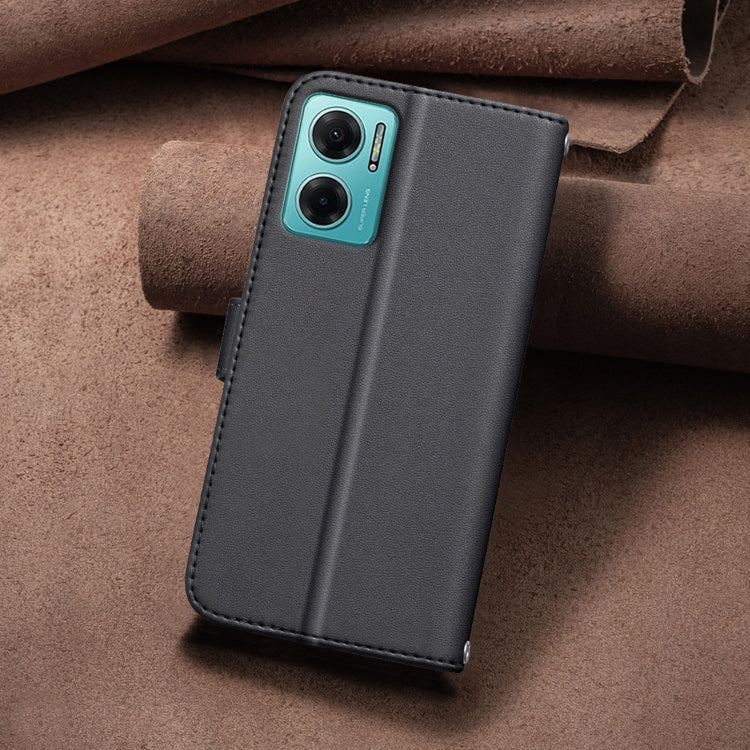 For Redmi 10 5G / Note 11E Square Texture Leather Phone Case