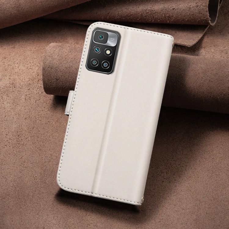 For Redmi 10 2022 / Note 11 4G Square Texture Leather Phone Case