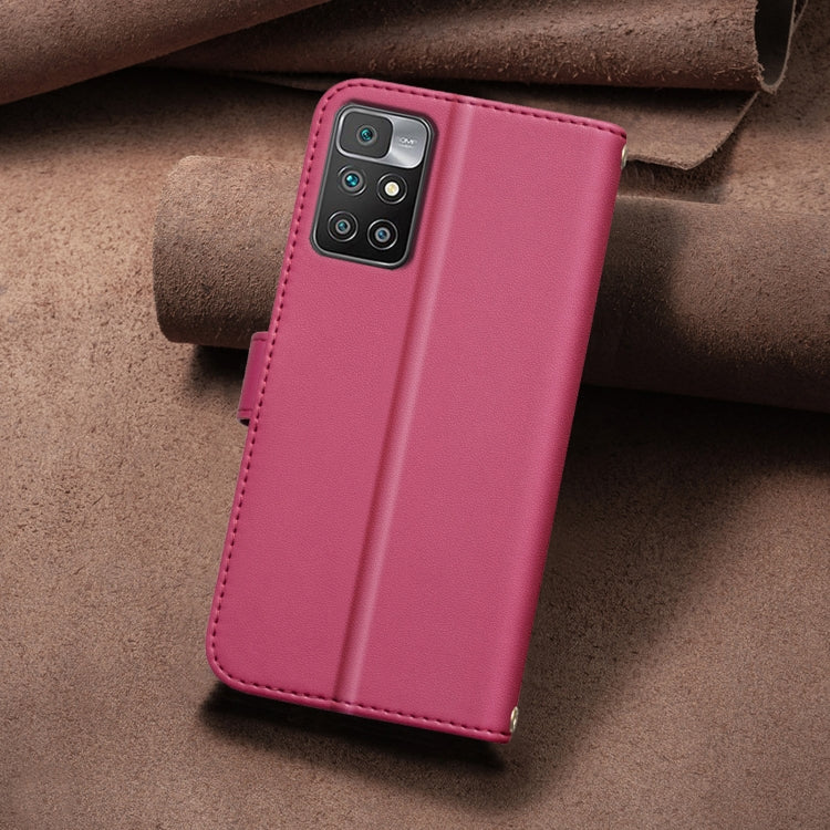 For Redmi 10 2022 / Note 11 4G Square Texture Leather Phone Case