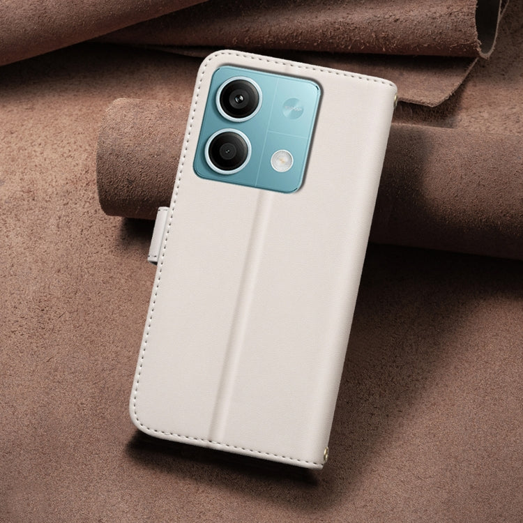 For Redmi Note 13 4G Global Square Texture Leather Phone Case