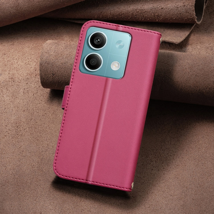 For Redmi Note 13 4G Global Square Texture Leather Phone Case