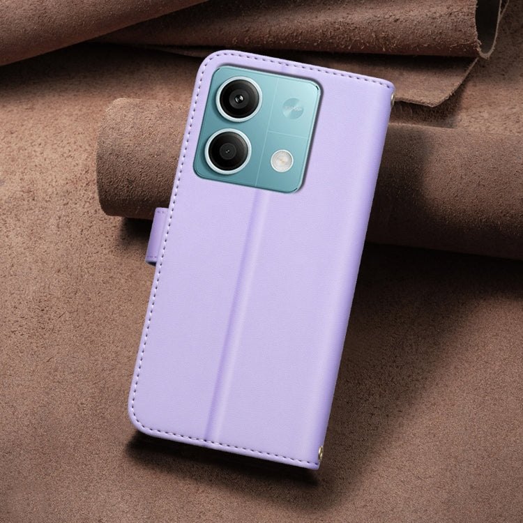 For Redmi Note 13 5G Square Texture Leather Phone Case
