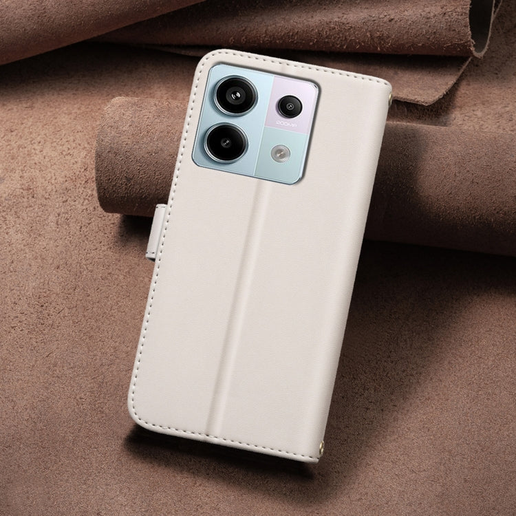 For Redmi Note 13 Pro 4G Global Square Texture Leather Phone Case