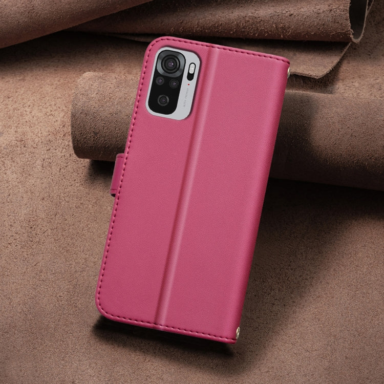 For Redmi Note 10 4G / Note 10S Square Texture Leather Phone Case