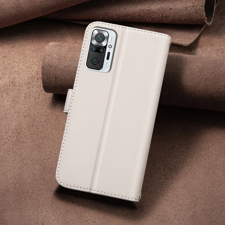 For Redmi Note 10 Pro / Note 10 Pro Max Square Texture Leather Phone Case