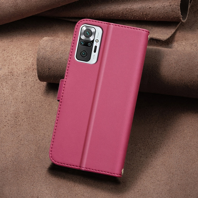 For Redmi Note 10 Pro / Note 10 Pro Max Square Texture Leather Phone Case