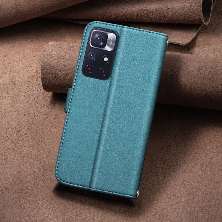 For Redmi Note 12S Global Square Texture Leather Phone Case