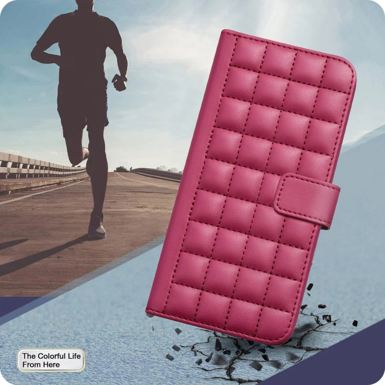 For Redmi Note 12S Global Square Texture Leather Phone Case