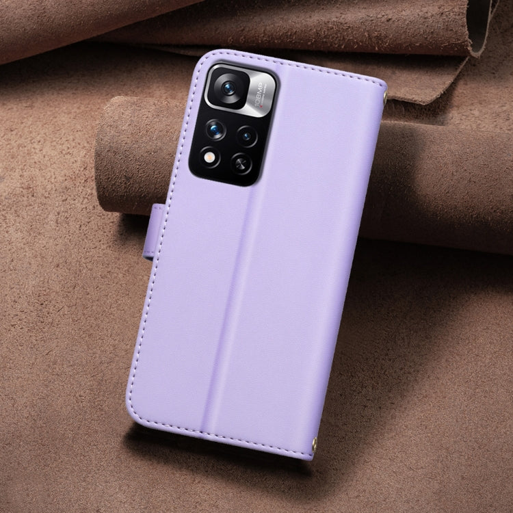For Redmi Note 11 Pro 5G / 4G Global Square Texture Leather Phone Case