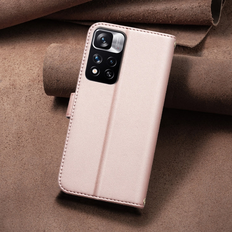 For Redmi Note 11 Pro 5G / 4G Global Square Texture Leather Phone Case