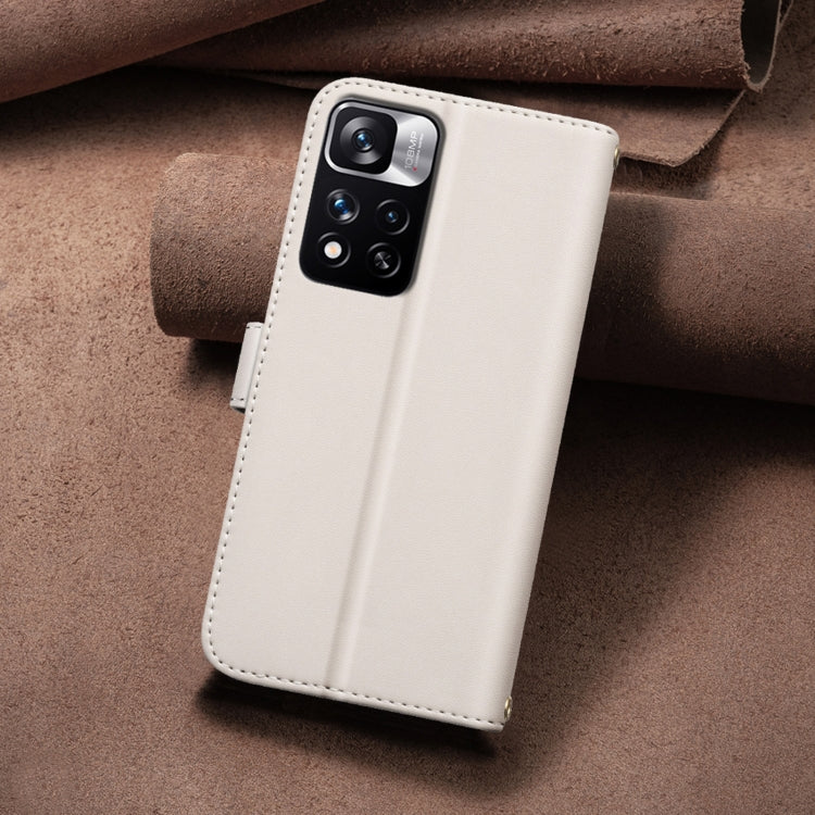 For Redmi Note 11 Pro 5G / 4G Global Square Texture Leather Phone Case