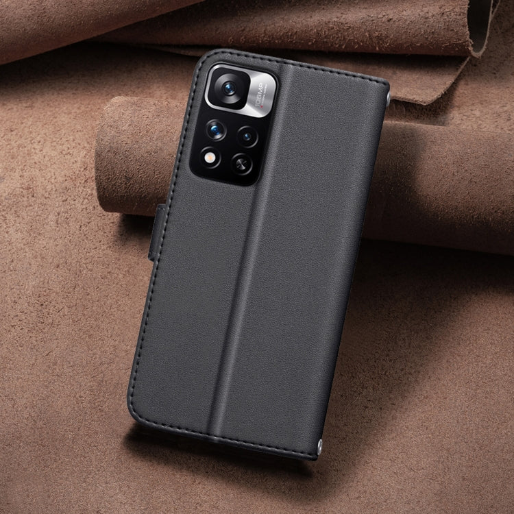 For Redmi Note 11 Pro 5G / 4G Global Square Texture Leather Phone Case