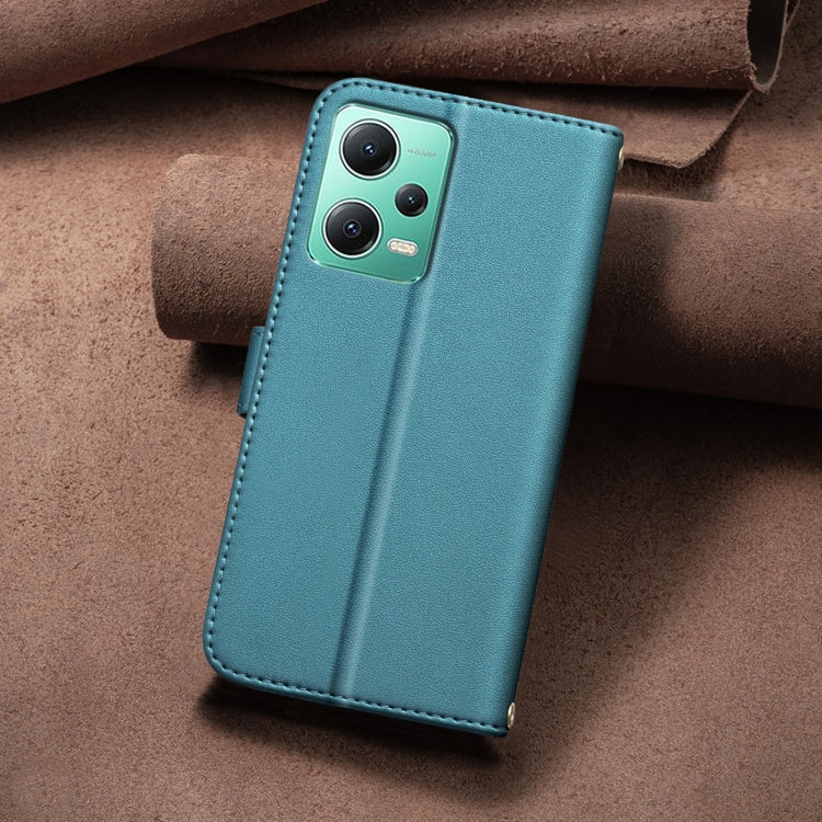 For Redmi Note 12 5G Global / Xiaomi Poco X5 Square Texture Leather Phone Case