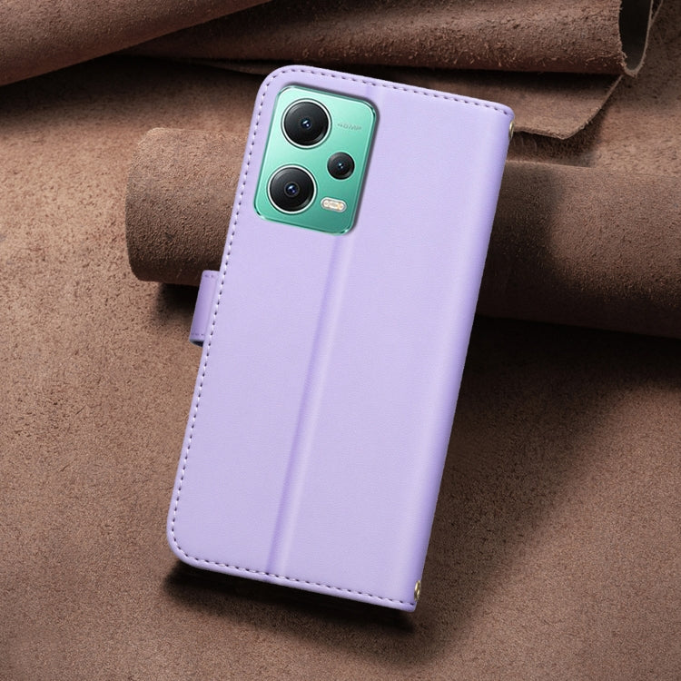 For Redmi Note 12 5G Global / Xiaomi Poco X5 Square Texture Leather Phone Case