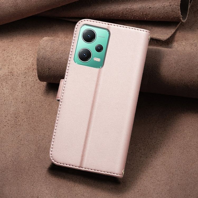 For Redmi Note 12 5G Global / Xiaomi Poco X5 Square Texture Leather Phone Case
