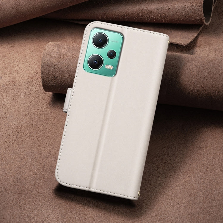 For Redmi Note 12 5G Global / Xiaomi Poco X5 Square Texture Leather Phone Case