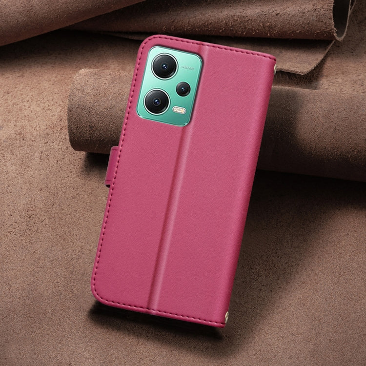 For Redmi Note 12 5G Global / Xiaomi Poco X5 Square Texture Leather Phone Case