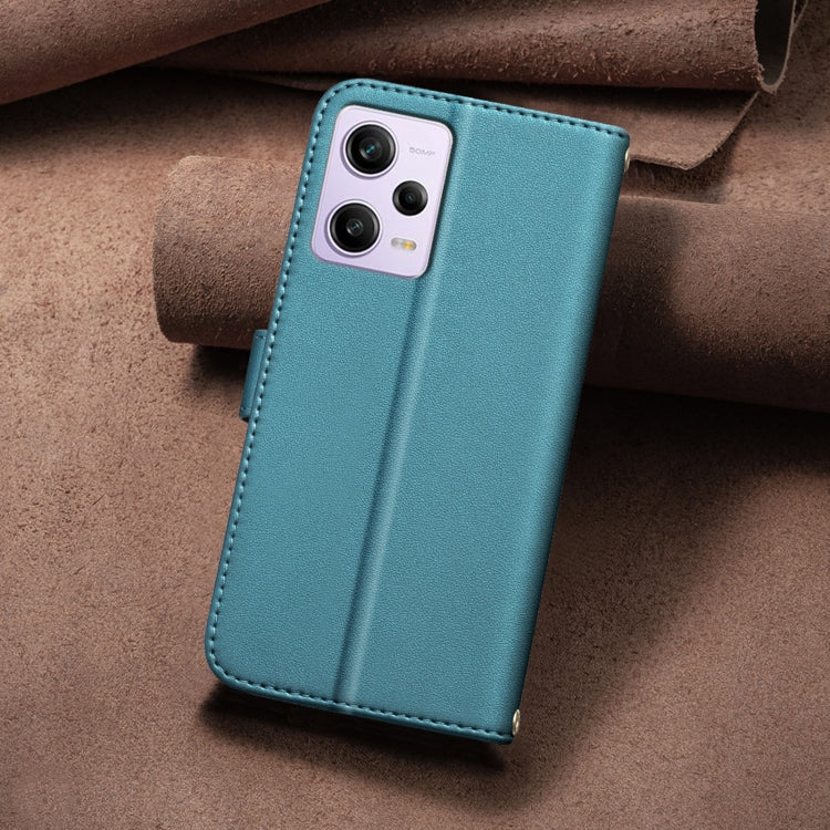 For Redmi Note 12 Pro Global Square Texture Leather Phone Case
