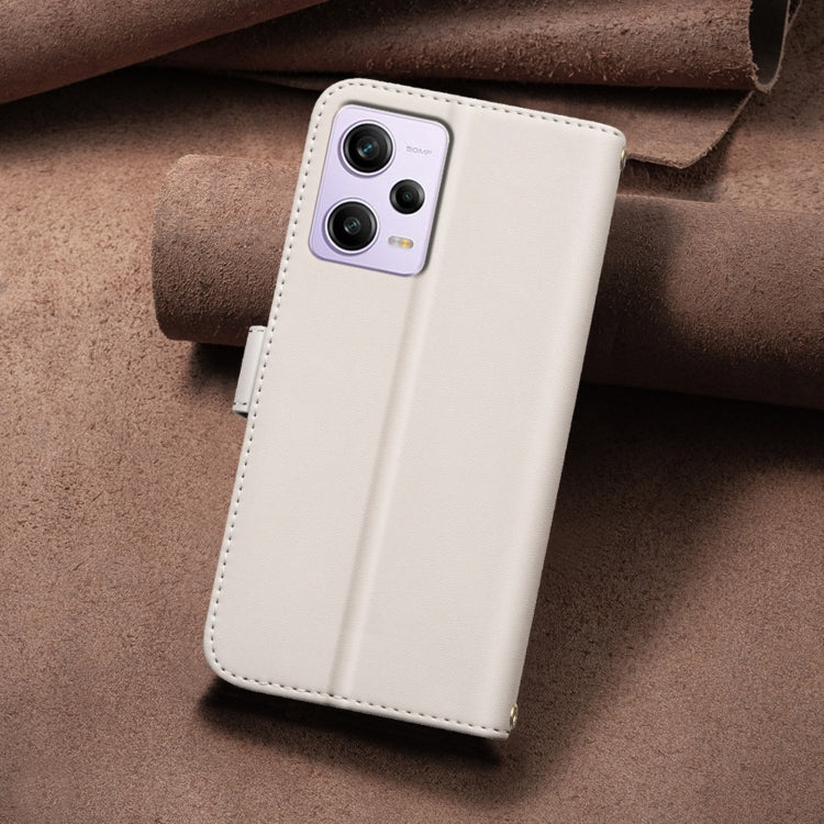 For Redmi Note 12 Pro Global Square Texture Leather Phone Case