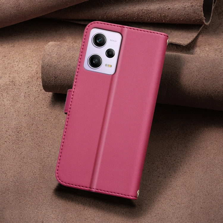 For Redmi Note 12 Pro Global Square Texture Leather Phone Case