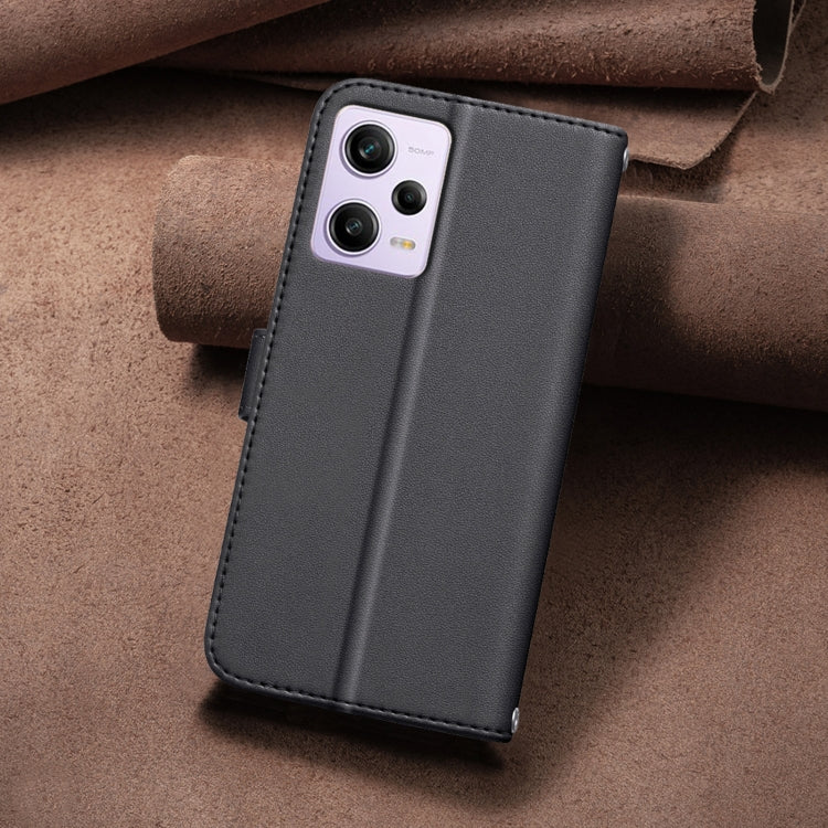 For Redmi Note 12 Pro Global Square Texture Leather Phone Case