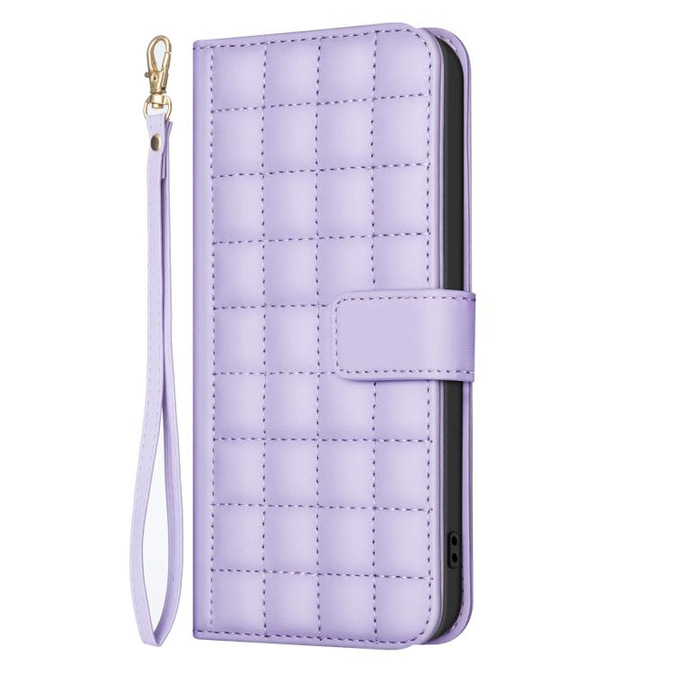 For Redmi Note 14 4G 163.25mm Square Texture Leather Phone Case