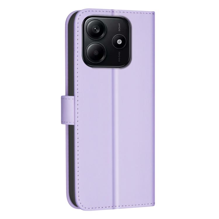 For Redmi Note 14 4G 163.25mm Square Texture Leather Phone Case