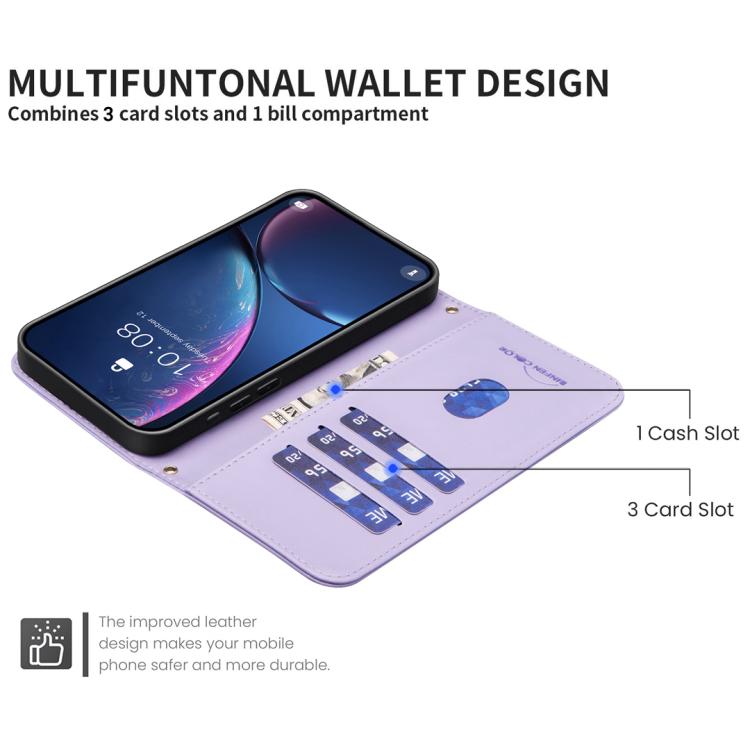 For Redmi Note 14 4G 163.25mm Square Texture Leather Phone Case