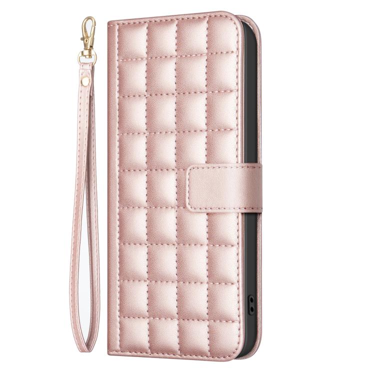 For Redmi Note 14 4G 163.25mm Square Texture Leather Phone Case