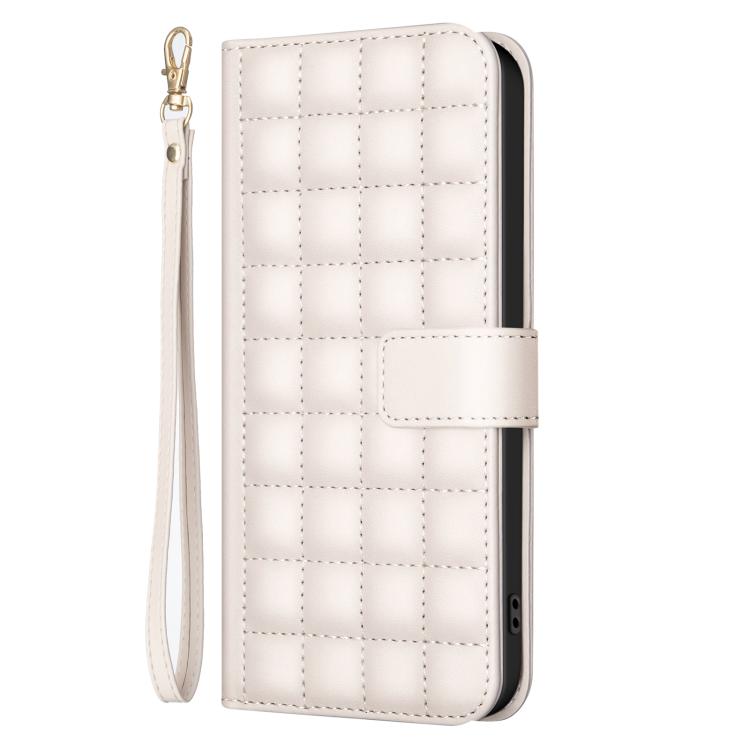 For Redmi Note 14 4G 163.25mm Square Texture Leather Phone Case