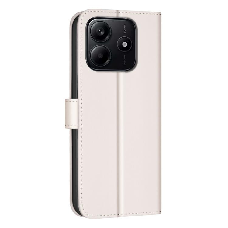 For Redmi Note 14 4G 163.25mm Square Texture Leather Phone Case