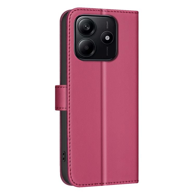 For Redmi Note 14 4G 163.25mm Square Texture Leather Phone Case