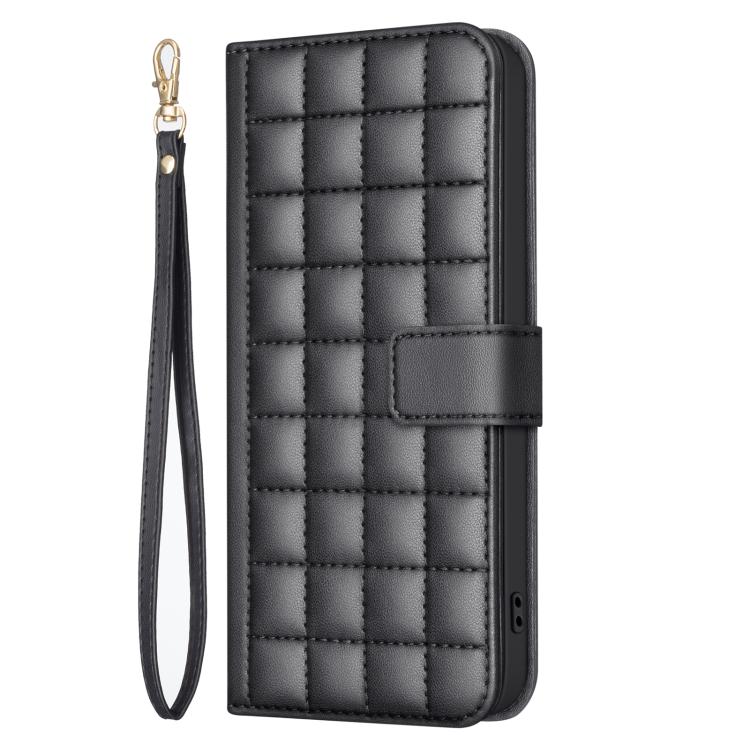 For Redmi Note 14 4G 163.25mm Square Texture Leather Phone Case