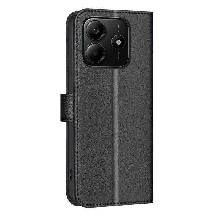 For Redmi Note 14 4G 163.25mm Square Texture Leather Phone Case