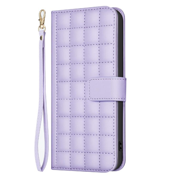 For Redmi Note 14 Pro 4G Square Texture Leather Phone Case