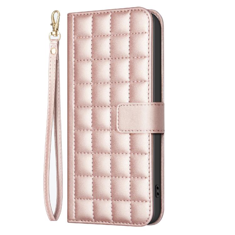 For Redmi Note 14 Pro 4G Square Texture Leather Phone Case