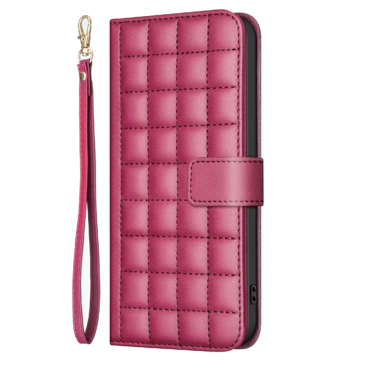For Redmi Note 14 Pro 4G Square Texture Leather Phone Case