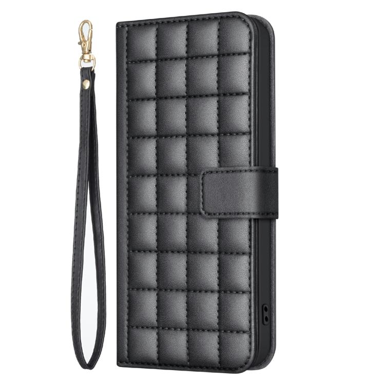 For Redmi Note 14 Pro 4G Square Texture Leather Phone Case