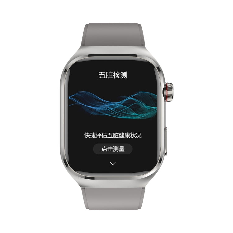 TK16 2.04 inch LCD Screen Silicone Strap Smart Watch Supports Health Monitoring