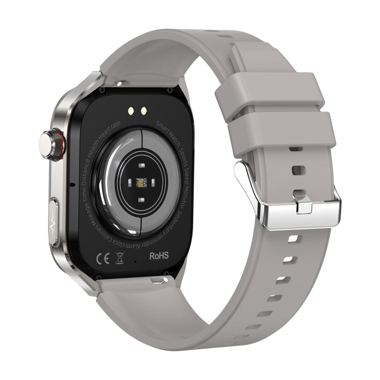 TK16 2.04 inch LCD Screen Silicone Strap Smart Watch Supports Health Monitoring